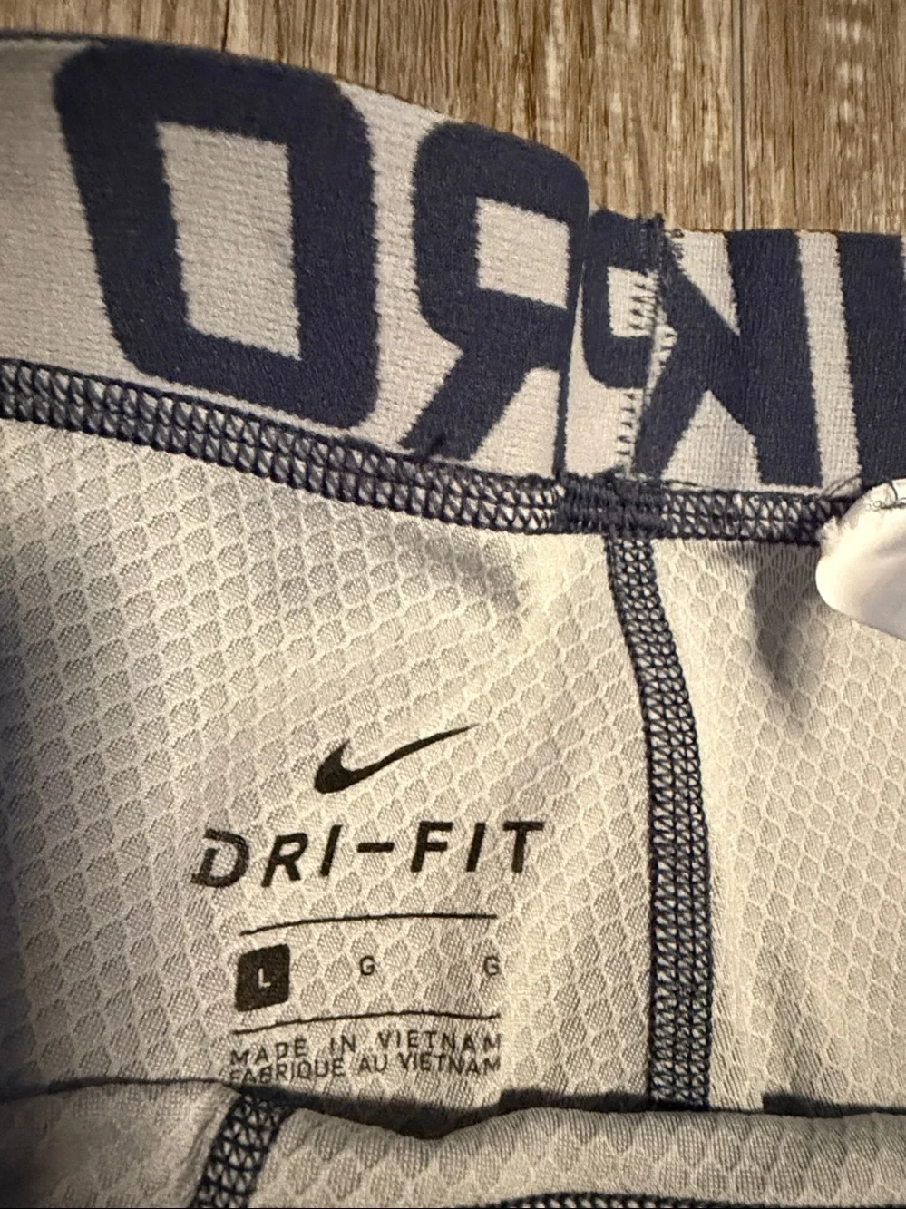 Nike Pro Compression Leggings with White Logo